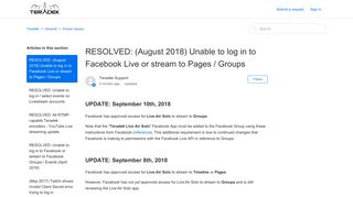 RESOLVED: (August 2018) Unable to log in to Facebook Live or ...