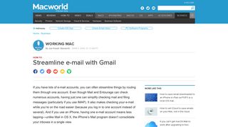 Streamline e-mail with Gmail | Macworld