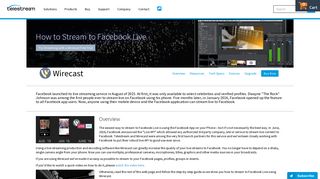 How to stream to Facebook Live with Telestream Wirecast