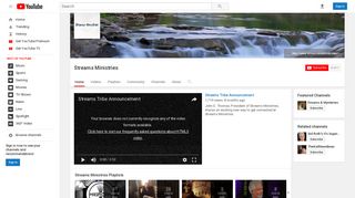Streams Ministries - YouTube