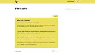 Why can't I login? – Streetbees