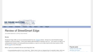 Review of StreetSmart Edge | Six Figure Investing
