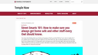 Street Smarts 101: How to make sure you always get home safe and ...