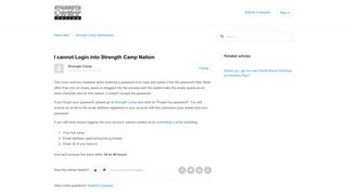 I cannot Login into Strength Camp Nation – Need Help?