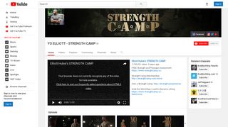 YO ELLIOTT - STRENGTH CAMP - YouTube