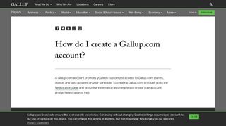How do I create a Gallup.com account? - Gallup News