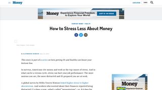 How to Stress Less About Money | Money