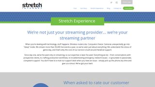 Your Streaming Video Partner, not Just Your Provider | Stretch Internet