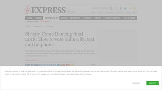 Strictly Come Dancing final 2018: How to vote online, by text and by ...