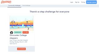 Join a community step challenge with your fitness tracker - Stridekick