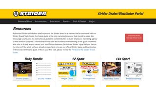 strider distributor portal - Strider Bikes