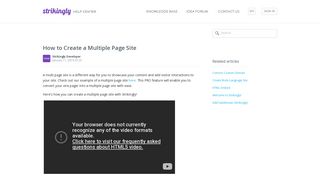 How to Create a Multiple Page Site – Strikingly Help Center