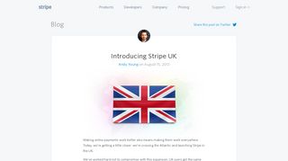 Introducing Stripe UK