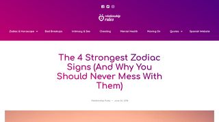 The 4 Strongest Zodiac Signs (And Why You Should Never Mess With ...