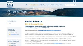 Health & Dental | UBCSUO