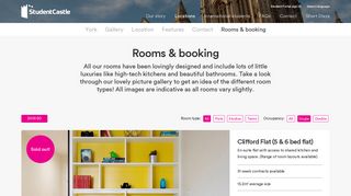 York Student Accommodation Rooms | Student Castle