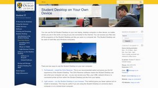Student Desktop on Your Own Device | Student IT - Otago Blogs