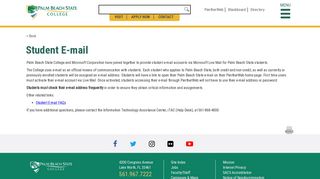 Studentupdates | Student E-mail - Palm Beach State College