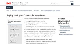 Pay back student loans - Canada.ca