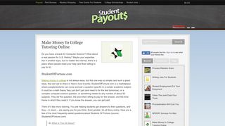 How To Make Money Tutoring Online - Student Payouts