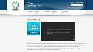 FreshGrade - Learning Team