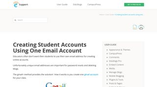 Creating student accounts using one email account – Edublogs Help ...