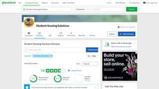 Student Housing Solutions Reviews | Glassdoor