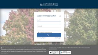 CWRU Student Information System - Case Western Reserve University