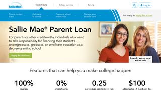 Parent Student Loans - Sallie Mae Parent Loan | Sallie Mae