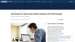 Get Ready for Upcoming Federal Student Aid PIN Changes | Student ...