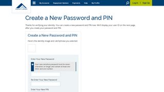 Create a New Password and PIN - Great Lakes