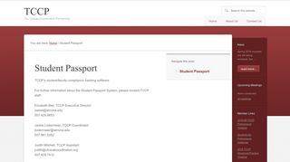 Student Passport - TCCP