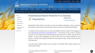 PowerSchool-Parent-Portal-for-9-12-Schools - Brandon School Division