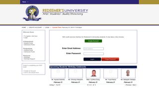 redeemer's university | students' information update