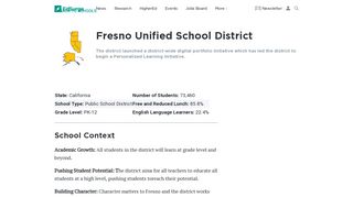 Fresno Unified School District | Schools on EdSurge