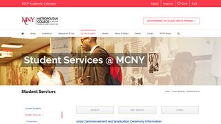 Student Services - MCNY