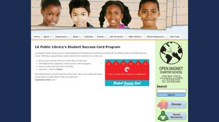 LA Public Library's Student Success Card Program | Open Magnet ...