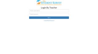 Login By Teacher - logo - My Student Survey
