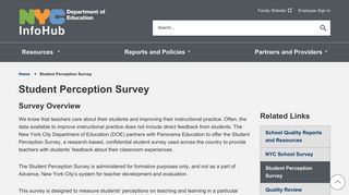 Student Perception Survey - InfoHub
