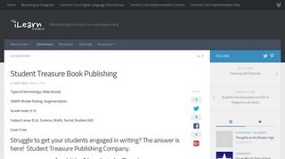 Student Treasure Book Publishing – The iLearn Initiative