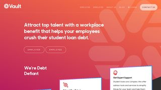 Vault - Help Your Employees Crush Their Student Loan Debt