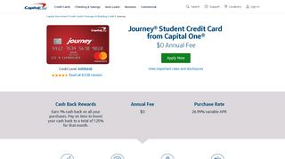 Journey Student Credit Card | Capital One