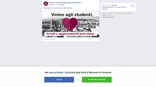 http://www.unimc.it/it/vicino-agli-studenti/ - Facebook