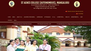 St Agnes College (Autonomous) Mangaluru | Home | God is our Strength