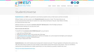 StudentUniverse | ESN Liverpool