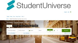Student Travel Deals - StudentUniverse