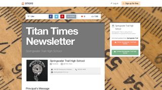 Titan Times Newsletter | Smore Newsletters for Education
