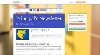Principal's Newsletter | Smore Newsletters for Education