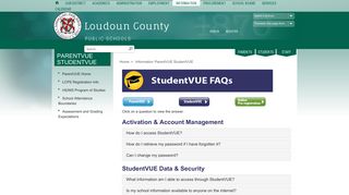 ParentVUE StudentVUE / StudentVUE FAQs - Loudoun County Public ...