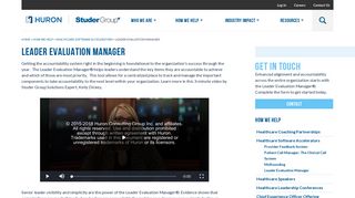 Leader Evaluation Manager | Studer Group